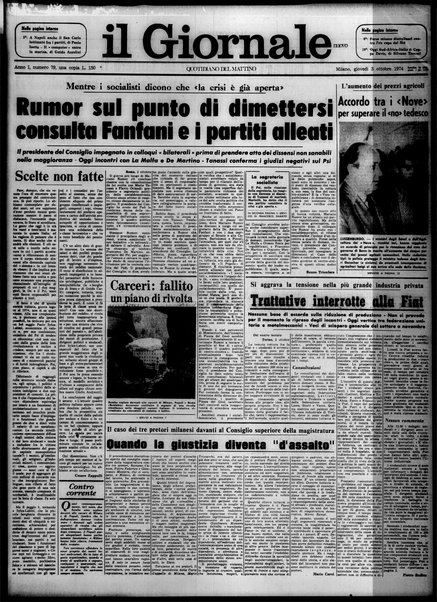 Il giornale nuovo : quotidiano del mattino